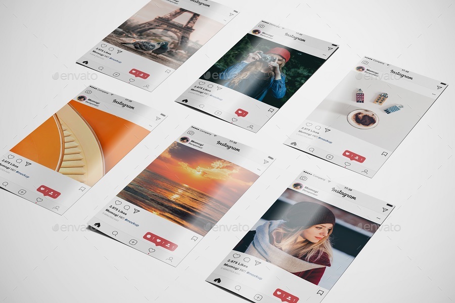 Paper Mockup for Instagram Post